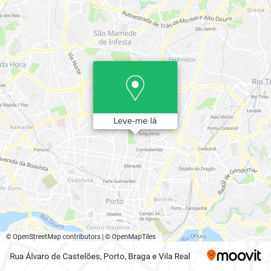 Rua Álvaro de Castelões mapa