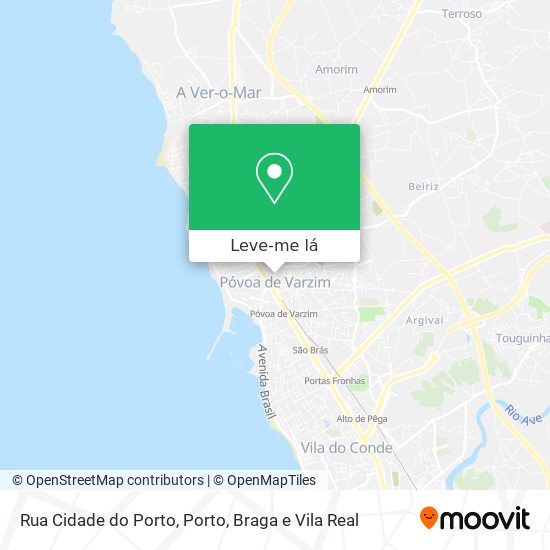 Rua Cidade do Porto mapa