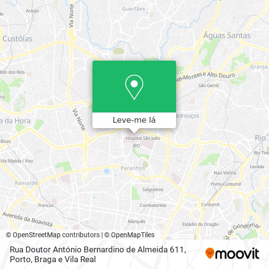 Rua Doutor António Bernardino de Almeida 611 mapa