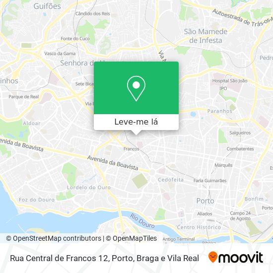 Rua Central de Francos 12 mapa