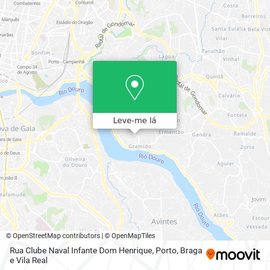 Rua Clube Naval Infante Dom Henrique mapa