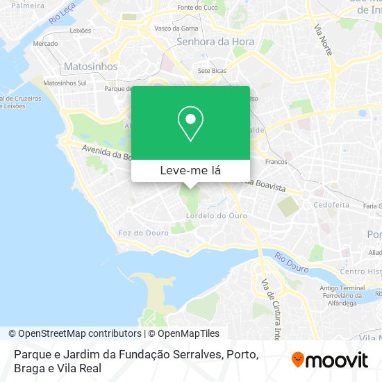 Parque e Jardim da Fundação Serralves mapa