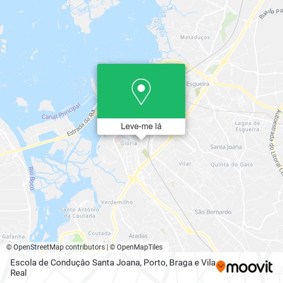 Escola de Conduçâo Santa Joana mapa