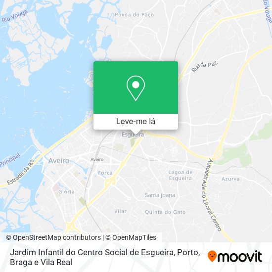 Jardim Infantil do Centro Social de Esgueira mapa