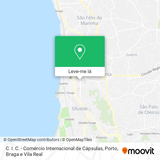C. I. C. - Comércio Internacional de Cápsulas mapa