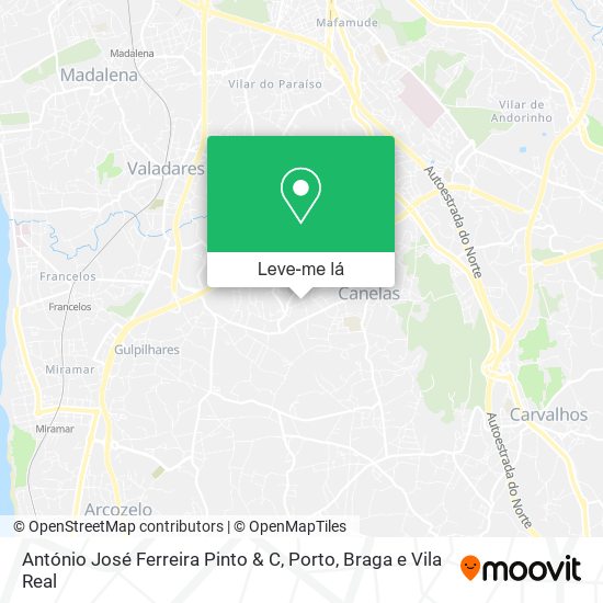 António José Ferreira Pinto & C mapa