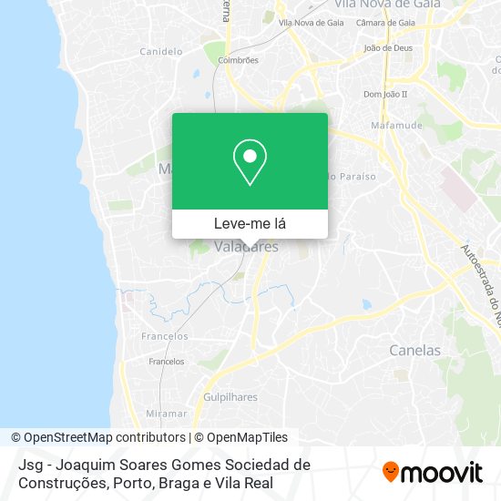 Jsg - Joaquim Soares Gomes Sociedad de Construções mapa