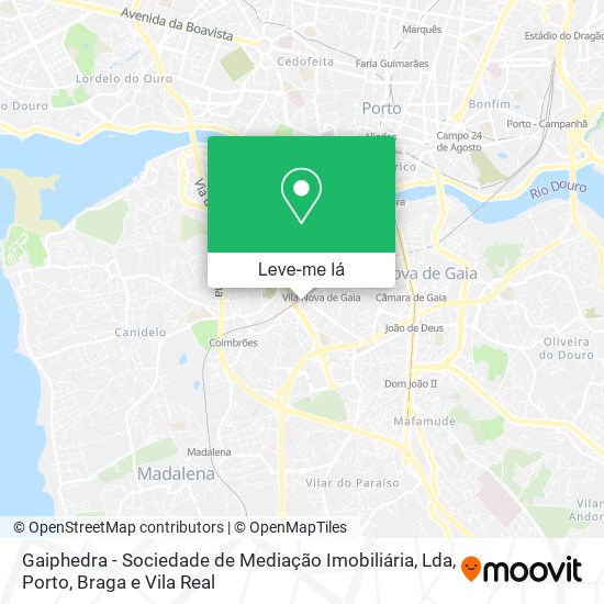 Gaiphedra - Sociedade de Mediação Imobiliária, Lda mapa
