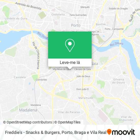 Freddie's - Snacks & Burgers mapa