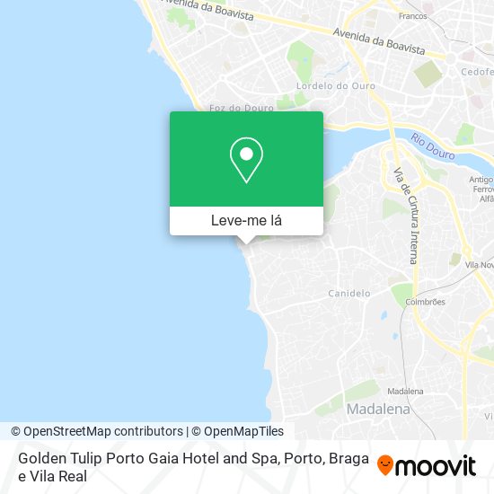 Golden Tulip Porto Gaia Hotel and Spa mapa