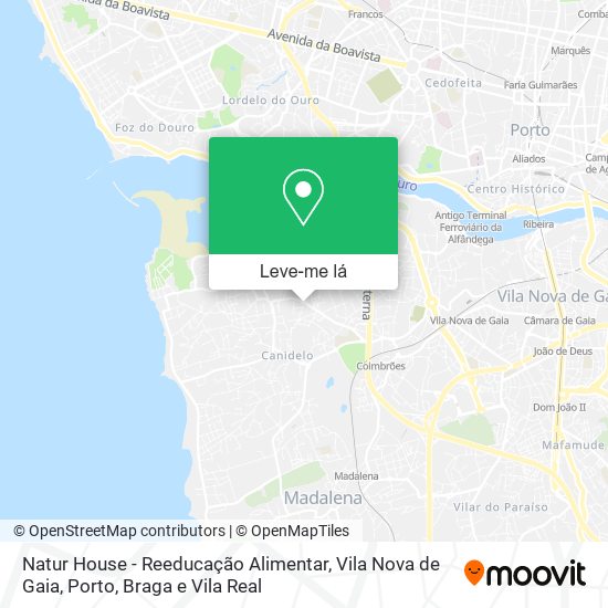 Natur House - Reeducação Alimentar, Vila Nova de Gaia mapa