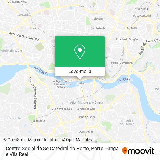 Centro Social da Sé Catedral do Porto mapa