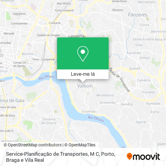Service-Planificação de Transportes, M C mapa