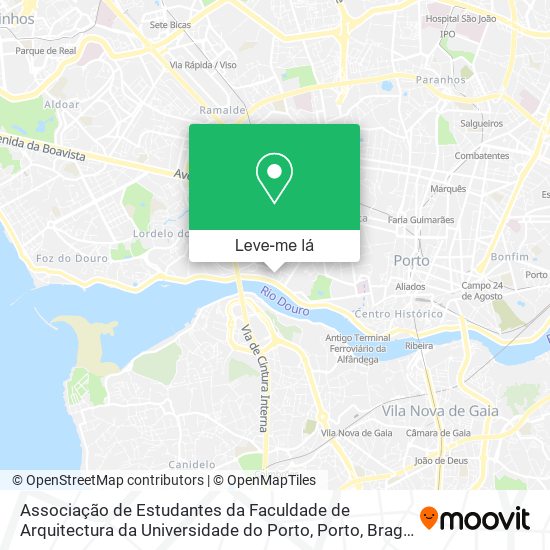 Associação de Estudantes da Faculdade de Arquitectura da Universidade do Porto mapa