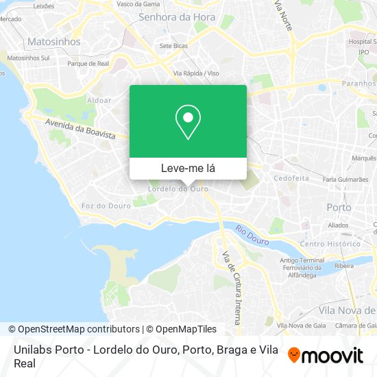 Unilabs Porto - Lordelo do Ouro mapa