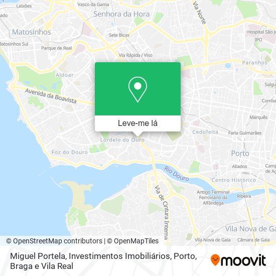 Miguel Portela, Investimentos Imobiliários mapa