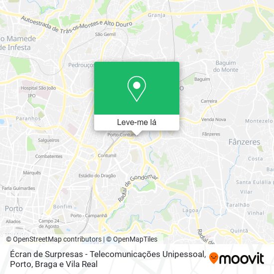 Écran de Surpresas - Telecomunicações Unipessoal mapa
