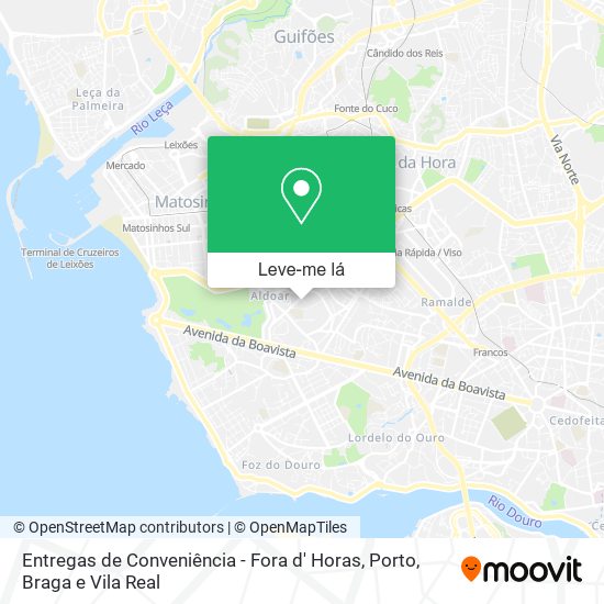 Entregas de Conveniência - Fora d' Horas mapa