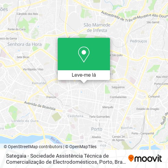 Sategaia - Sociedade Assistência Técnica de Comercialização de Electrodomésticos mapa