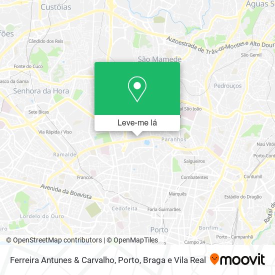 Ferreira Antunes & Carvalho mapa