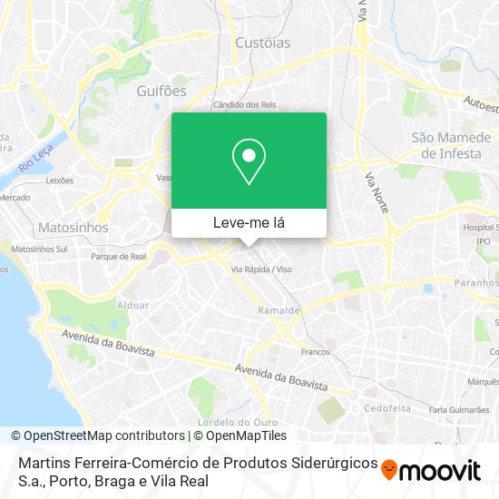 Martins Ferreira-Comércio de Produtos Siderúrgicos S.a. mapa