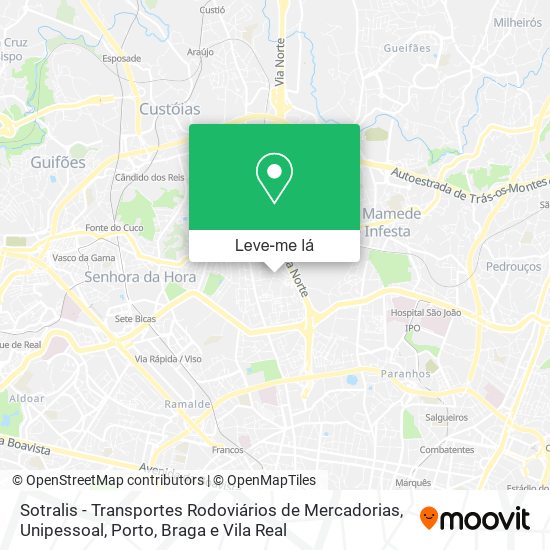 Sotralis - Transportes Rodoviários de Mercadorias, Unipessoal mapa