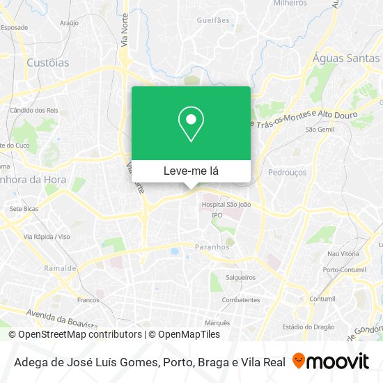 Adega de José Luís Gomes mapa