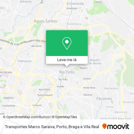 Transportes Marco Saraiva mapa