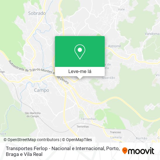 Transportes Ferlop - Nacional e Internacional mapa