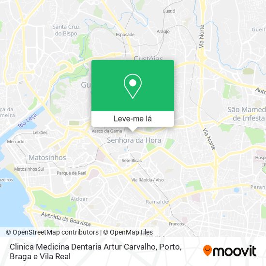 Clinica Medicina Dentaria Artur Carvalho mapa