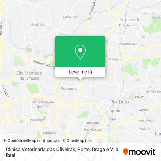 Clínica Veterinária das Oliveiras mapa