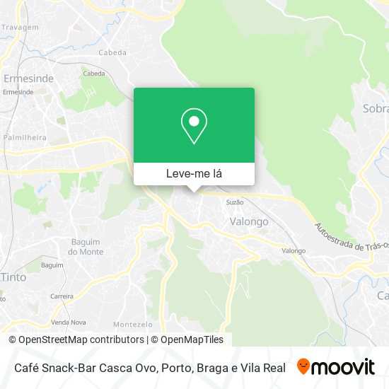 Café Snack-Bar Casca Ovo mapa