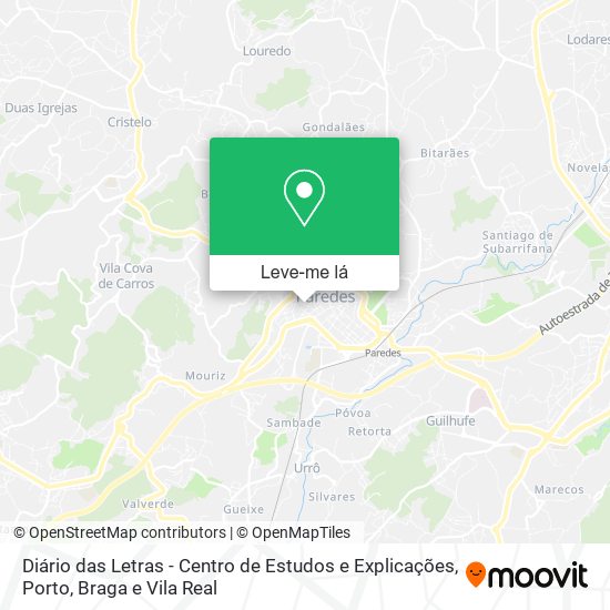 Diário das Letras - Centro de Estudos e Explicações mapa