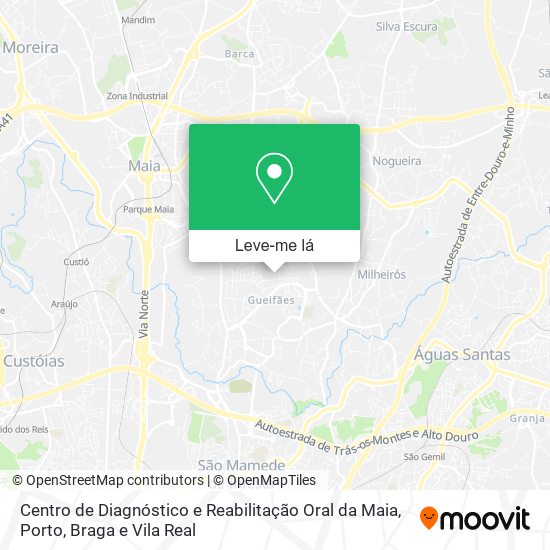 Centro de Diagnóstico e Reabilitação Oral da Maia mapa