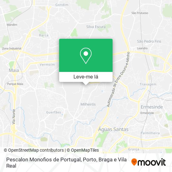 Pescalon Monofios de Portugal mapa