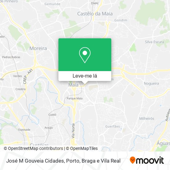 José M Gouveia Cidades mapa