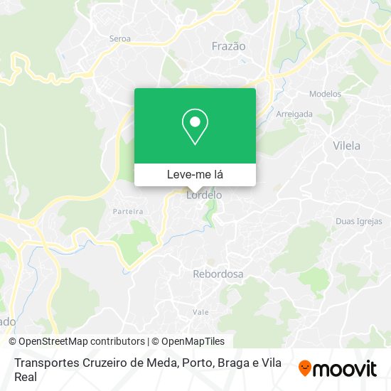Transportes Cruzeiro de Meda mapa