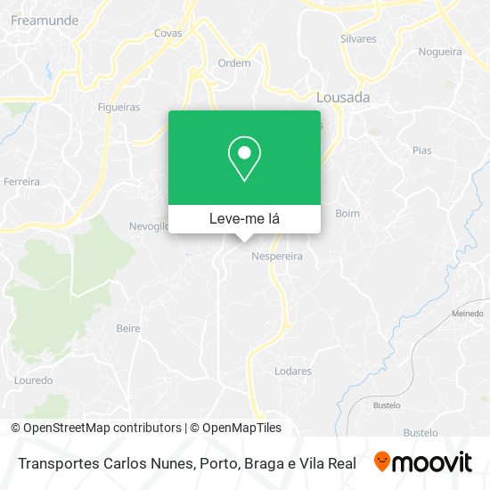 Transportes Carlos Nunes mapa