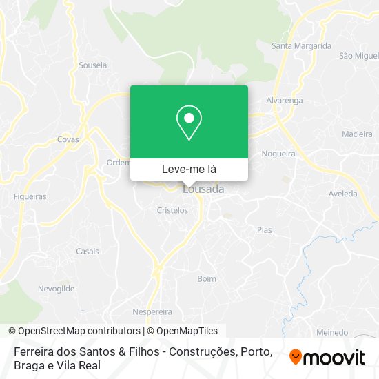 Ferreira dos Santos & Filhos - Construções mapa