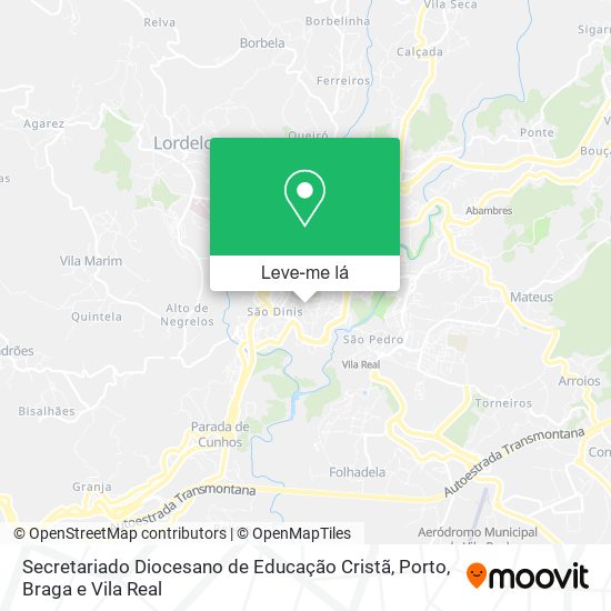 Secretariado Diocesano de Educação Cristã mapa