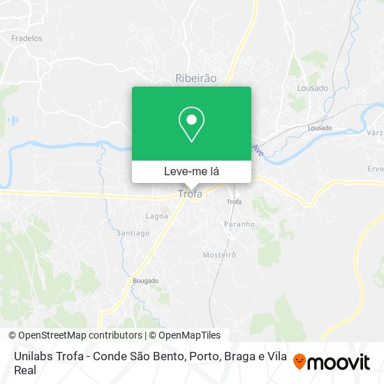 Unilabs Trofa - Conde São Bento mapa