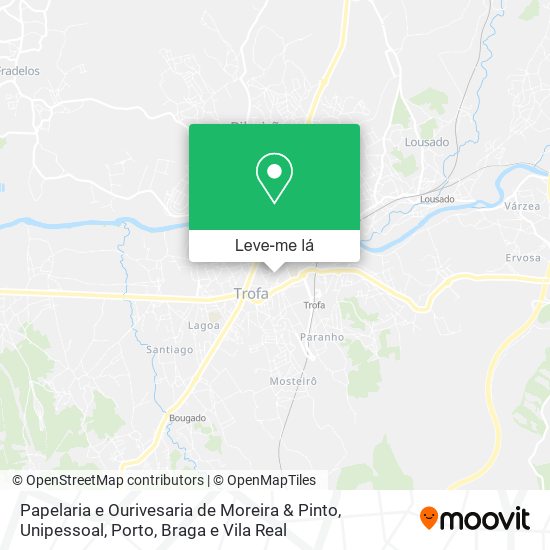 Papelaria e Ourivesaria de Moreira & Pinto, Unipessoal mapa
