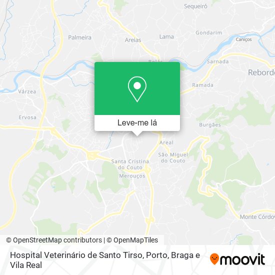 Hospital Veterinário de Santo Tirso mapa