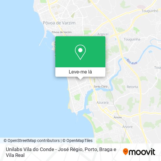 Unilabs Vila do Conde - José Régio mapa