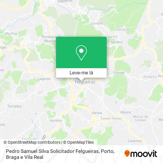 Pedro Samuel Silva Solicitador Felgueiras mapa