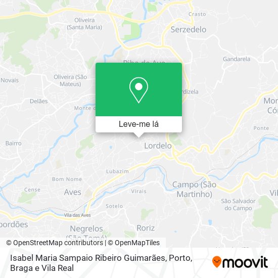 Isabel Maria Sampaio Ribeiro Guimarães mapa