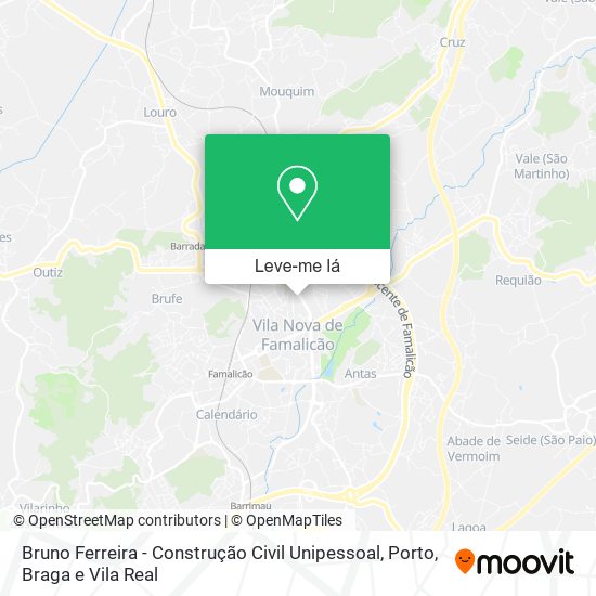 Bruno Ferreira - Construção Civil Unipessoal mapa