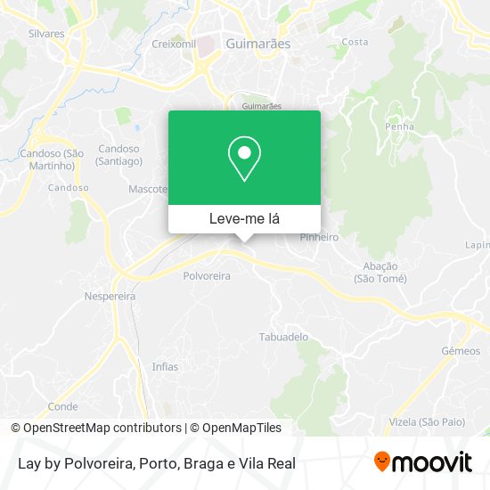 Lay by Polvoreira mapa