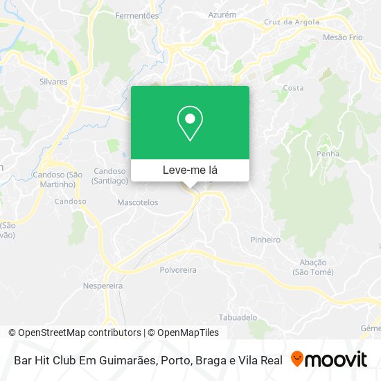 Bar Hit Club Em Guimarães mapa
