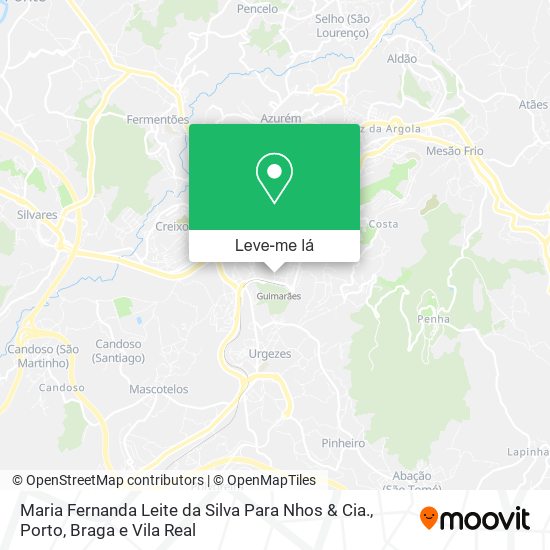 Maria Fernanda Leite da Silva Para Nhos & Cia. mapa